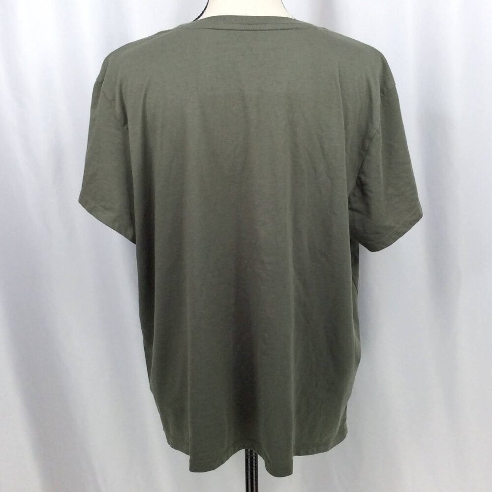 Eddie Bauer Graphic Print T-Shirt Womens Size 2XL Green Short Sleeve Outdoor - Picture 3 of 7